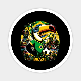 Brazil Toucan Psychedelic Magnet